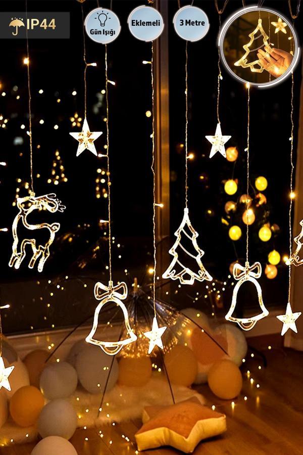 3 Metre Çan, Çam Ağacı, Geyikli Led 8 Fonksiyonlu Led  - Image 1