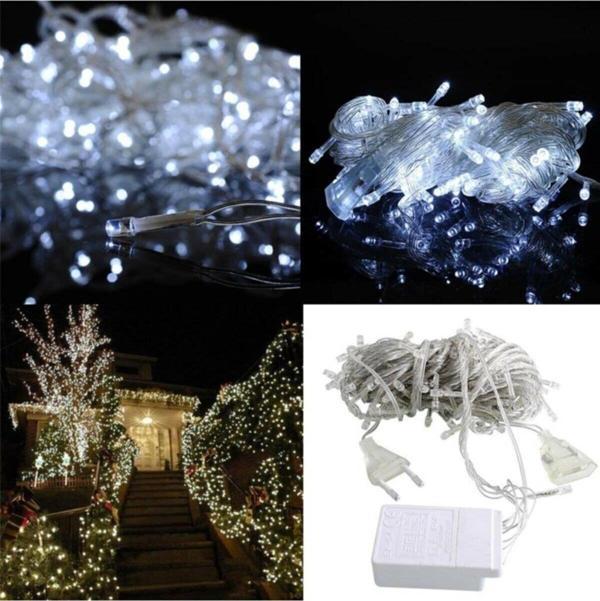 Eklemeli Beyaz 10 Metre Dekor Led - 100 Ledli 10 Metre Dekor Led - Yılbaşı Çam Ağacı Ledi - Led Işık - Image 1