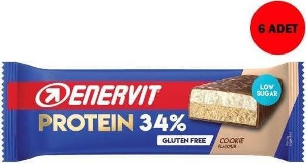 Enervıt Protein Bar %34 Kurabiye Aromalı 60 Gr 6 Adet - Image 1
