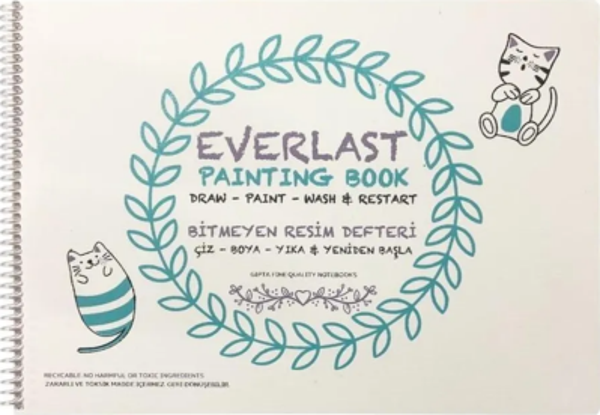 Gıpta Everlast Plastik Kapak Bitmeyen Resim Defteri 25X35 4 Yaprak (6184) - Image 1