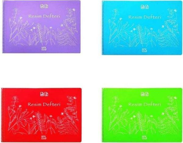 Gıpta Resim Defteri Eco Spiralli Plastik Kapak 35X50 Cm 25 Yaprak - Image 1