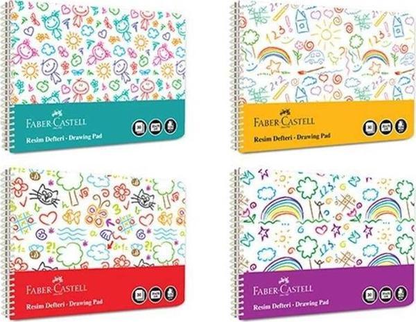 Faber Castell Resim Defteri Eğlenceli Plastik Kapak 35X50 Cm 30 Yaprak - Image 1