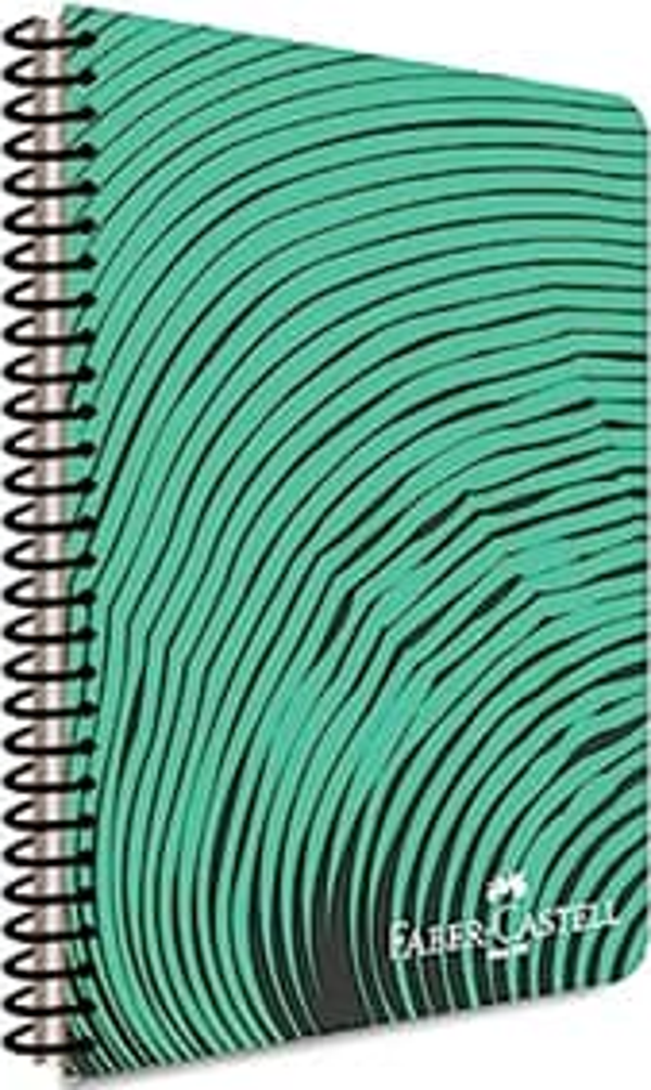 Faber-Castell Waves Spiralli Plastik Kapak Defter A4 Çizgili 80 Yaprak (000434) - Image 1