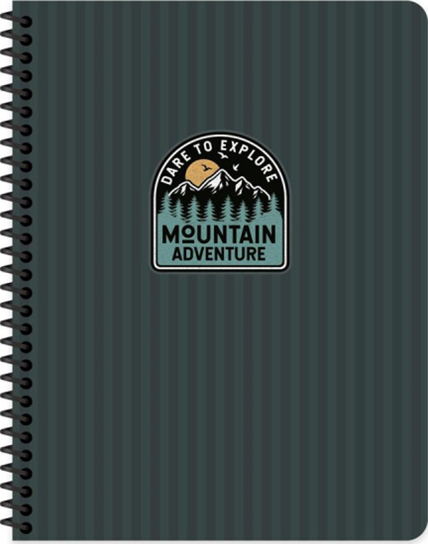 Keskin Outdoor Spiralli Sert Kapak Defter 17X24 Çizgili 80 Yaprak Mavi (411003) - Image 1