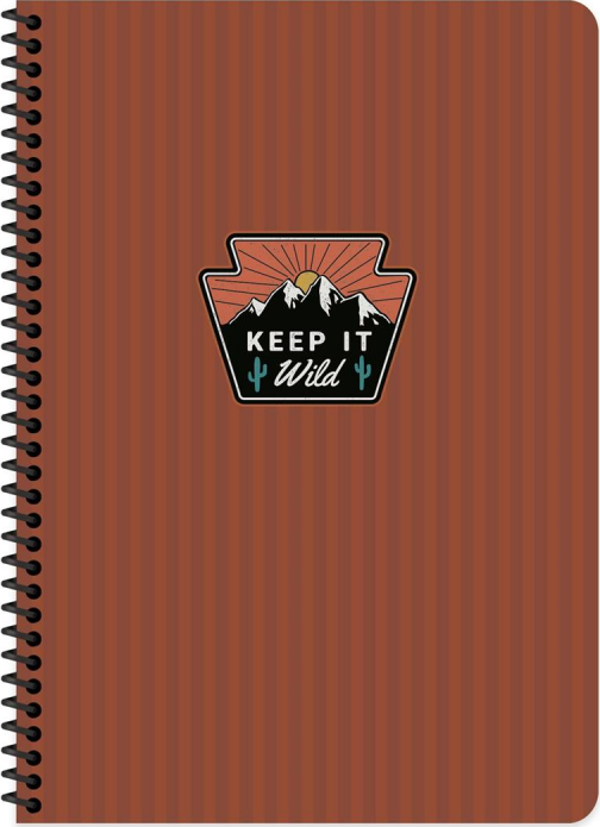 Keskin Outdoor Spiralli Sert Kapak Defter 17X24 Kareli 80 Yaprak Bordo (411012) - Image 1