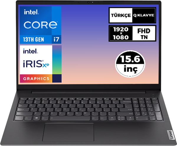 Lenovo V15 Gen 4 i7-1355U 24GB 2TB SSD 15.6" FHD W11P Taşınabilir Bilgisayar 83A100KXTR 020 - Image 1