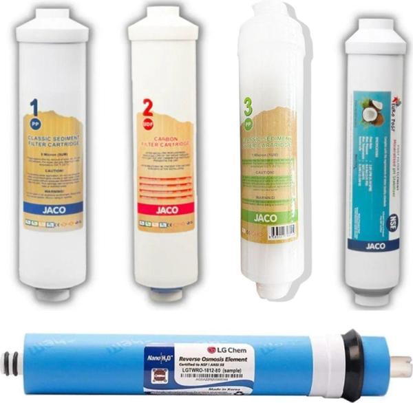 Yaman Group Jaco Kapalı Kasa Su Arıtma Cihazları Için 5'Li Inline Filtre Seti - Image 1