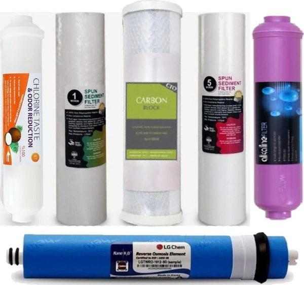 Yaman Group Lg Membranlı 6'Lı Su Arıtma Filtre Seti Açık Kasa Su Arıtma Cihazı Filtresi - Image 1