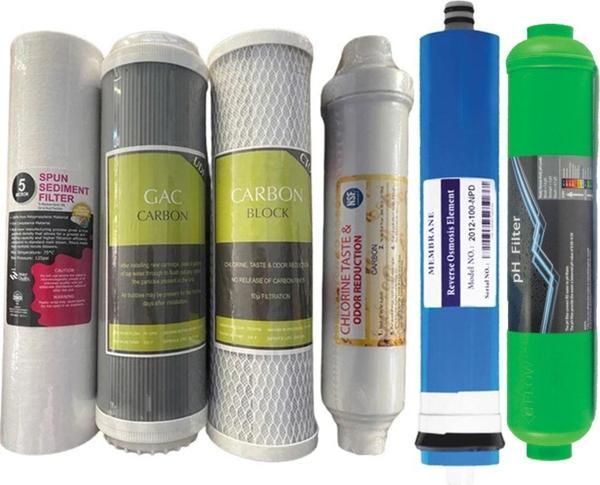 Yaman Group Harika Set! Açık Kasa Su Arıtma Filtre Seti 6 Lı Çift Karbon- Mineral- Ph Filtre - Membran - Image 1