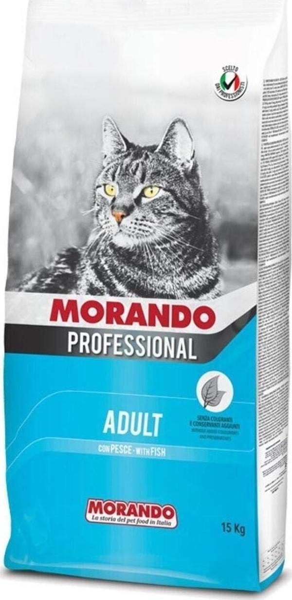 MORANDO Moranda Professyonel Balıklı Yetişkin Kedi Maması 15 Kg - Image 1