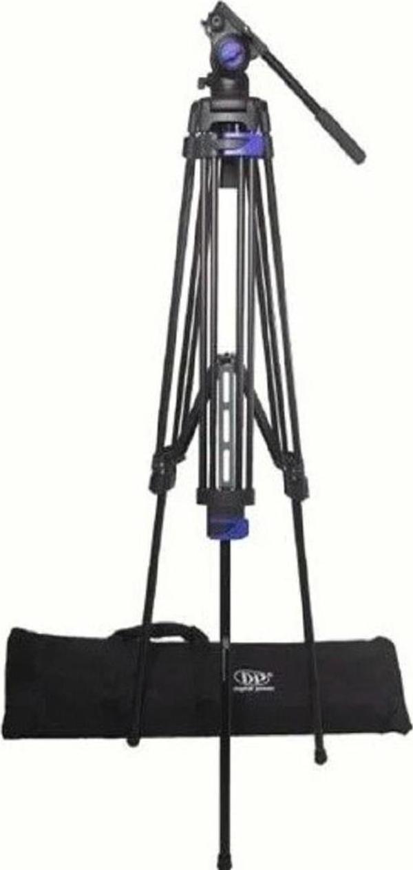 DP 888 Professional Video Kamera Tripod 180M Hidrolik Kafa - Image 1