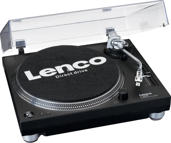 Lenco Siyah Pikap Usb Bağlantılı Direct Drive Motorlu Plak Çalar L-3809BK - Image 1