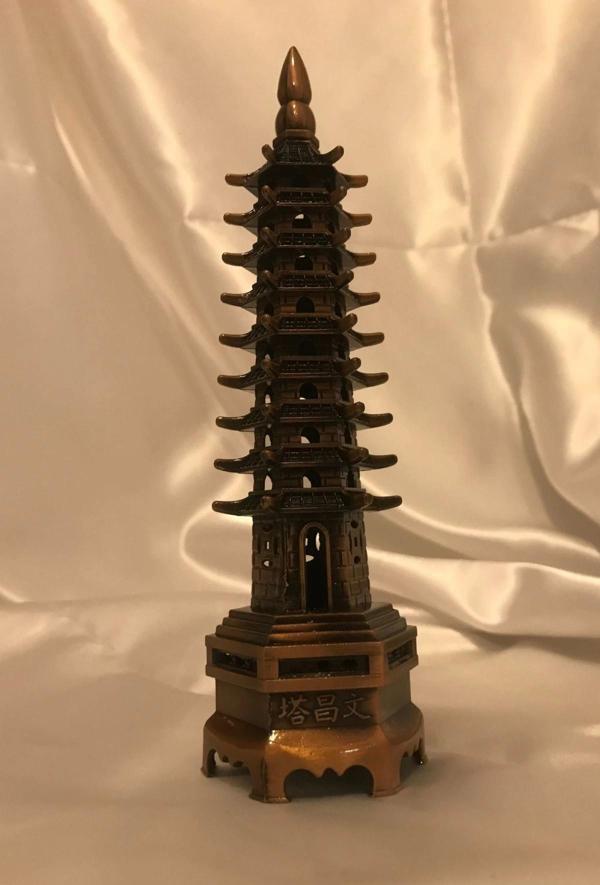 Pagoda Koruyucu Feng Shui Bereket Şans Mutluluk Ejderha Çin Paralı Feng Sui Pagoda - Image 1