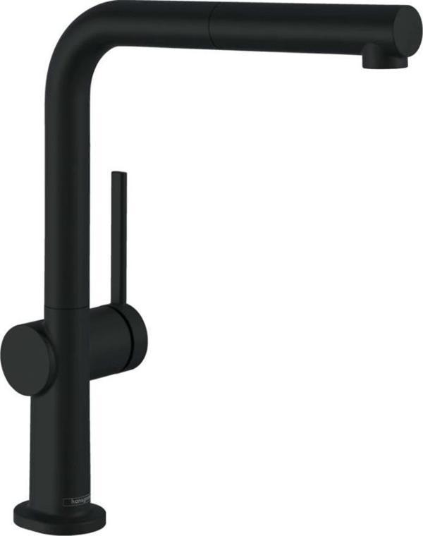 Hansgrohe Talis M54 Eviye Bataryası 270 Spiralli 1 jet Siyah + SBox 72809670 - Image 1