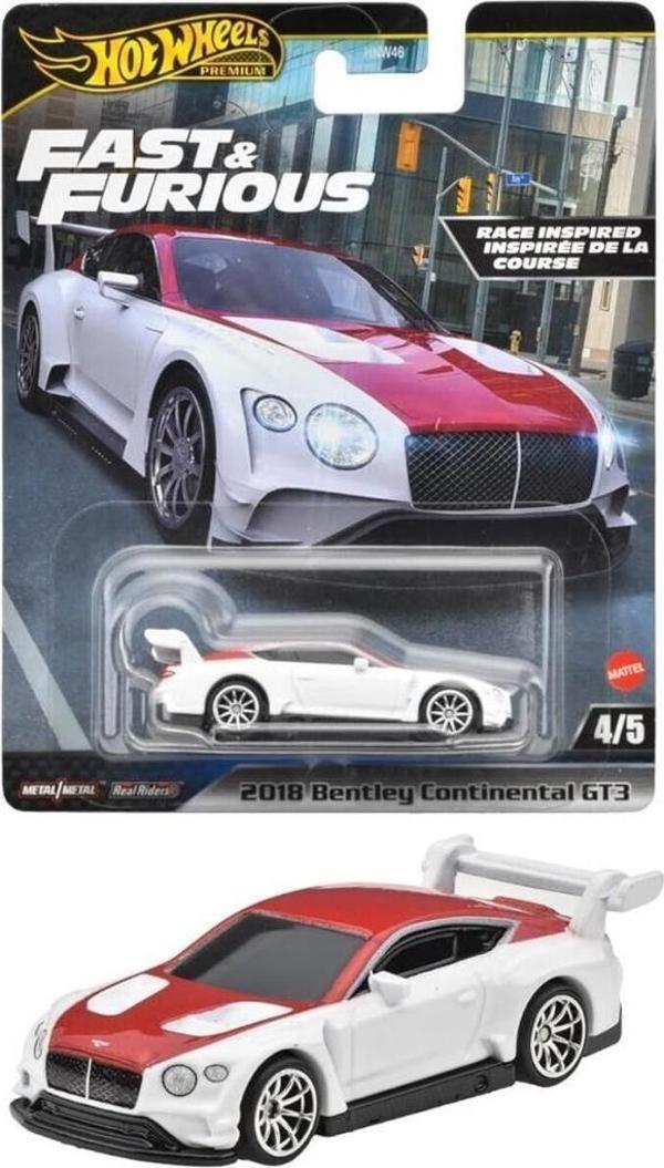 Hot Wheels Fast-Furious Premium Araba 2018 BENTLEY CONTINENTAL GT3 HNW46-HVR63 - Image 1