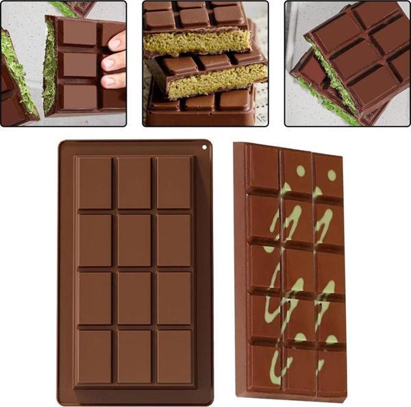 Silikon Kalıp Dubai Çikolata Bar ve Kek Büyük Boy Derin Tablet Dubai Çikolatası Kalıbı - Image 1