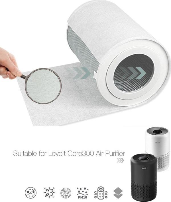 Purmed 10 Adet Levoit Core 300, Core 300S Hava Temizleyici Uyumlu Toz Tutucu Ön Filtre - Image 1