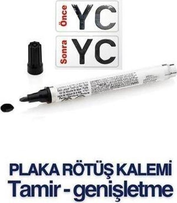ModaCar Plaka Yazma Rötüş Kalemi Plaka Kalemi SİYAH - Image 1