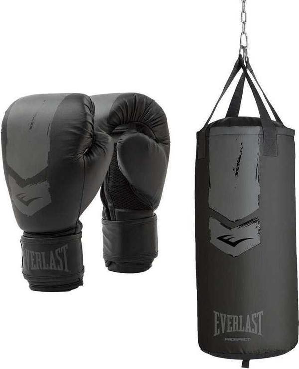 Everlast Prospect 2 Junior Black/Gray 76x28CM Boks Torbası Seti P00003137 - Image 1
