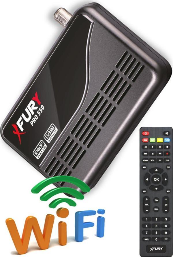 Fury Pro 550 Çanaklı Çanaksız Wi-fi Dahil Full Hd Uydu Alıcısı - Image 1