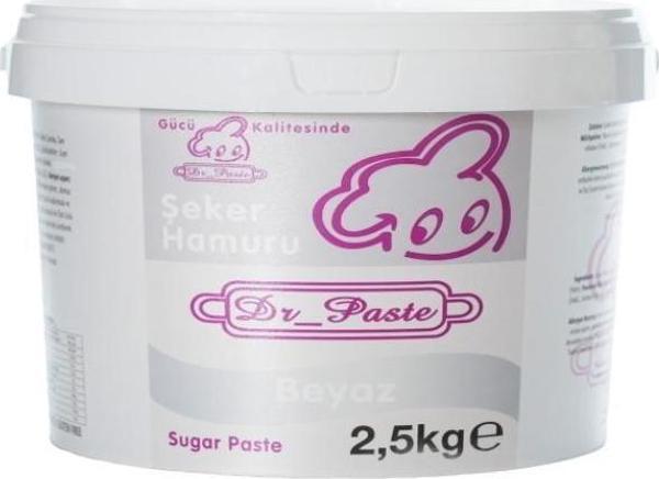 Dr Paste Şeker Hamuru  2,5 kg - Beyaz - Image 1
