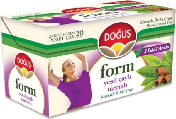 Doğuş Form Yeşil Çaylı Tarçınlı 20'Li - Image 1