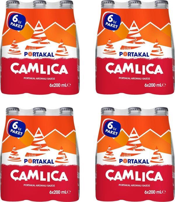 Çamlıca Portakal Aromalı Gazoz 200 Ml X 24 Adet - Image 1