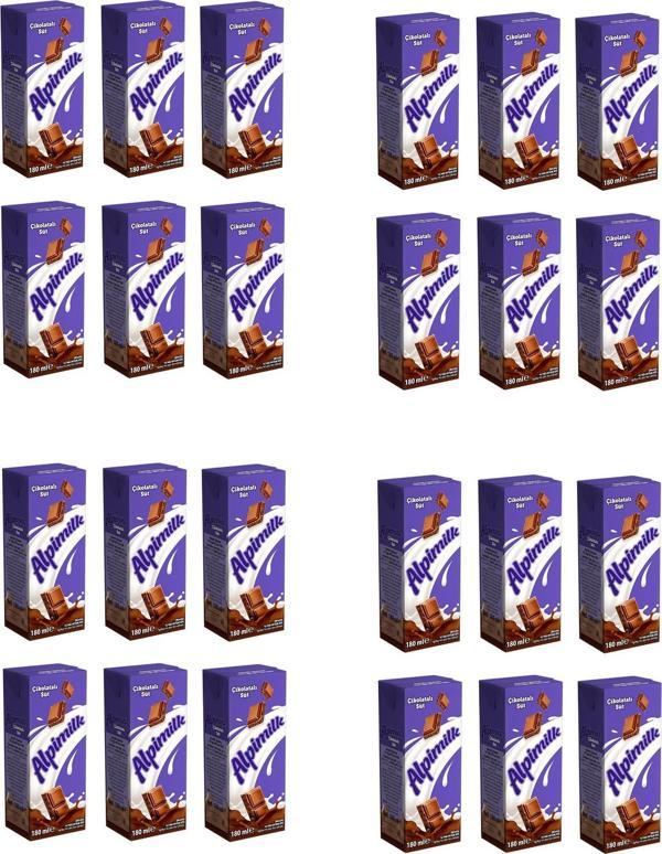 Alpimilk Çikolatalı Süt 180 Ml X 24 Adet - Image 1
