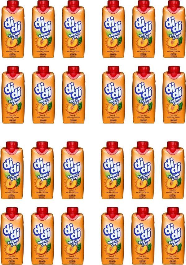 Çaykur Didi Şeftali Aromalı Soğuk Çay Kutu 330 Ml X 24 Adet - Image 1