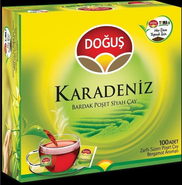 Doğuş Karadeniz Bardak Poşet Çay 100 Adet - Image 1