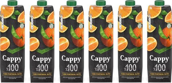Cappy %100 Portakal Meyve Suyu 1 Lt X 6 Adet - Image 1