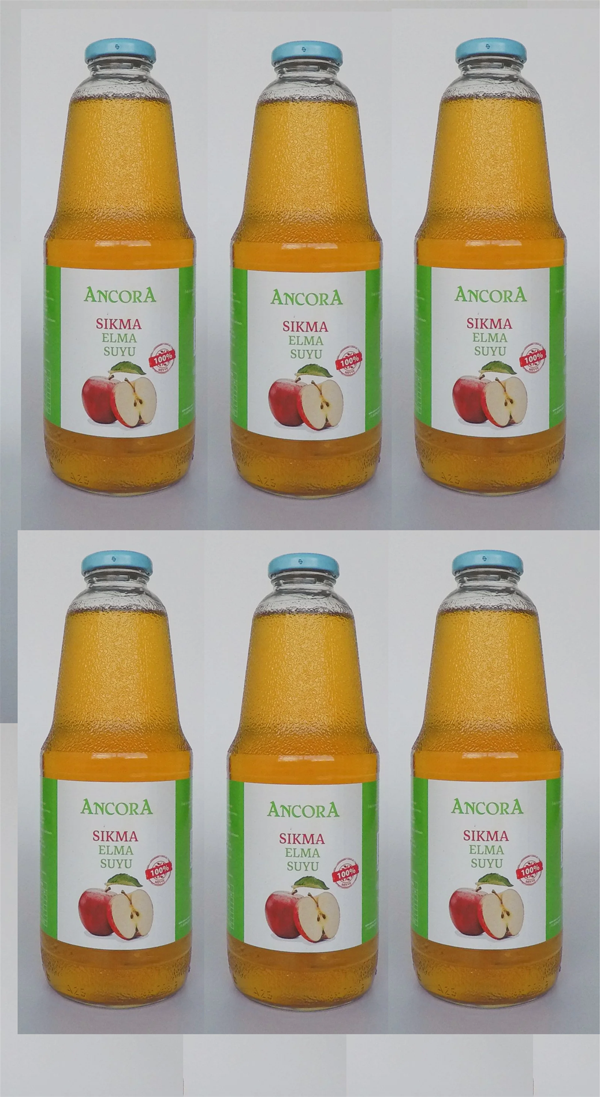 Ancora Sıkma Elma Suyu 1 Lt X 6 Adet - Image 1