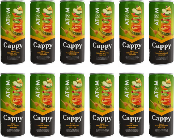 Cappy Atom Ballı Karışık Meyve Nektarı 330 Ml X 12 Adet - Image 1