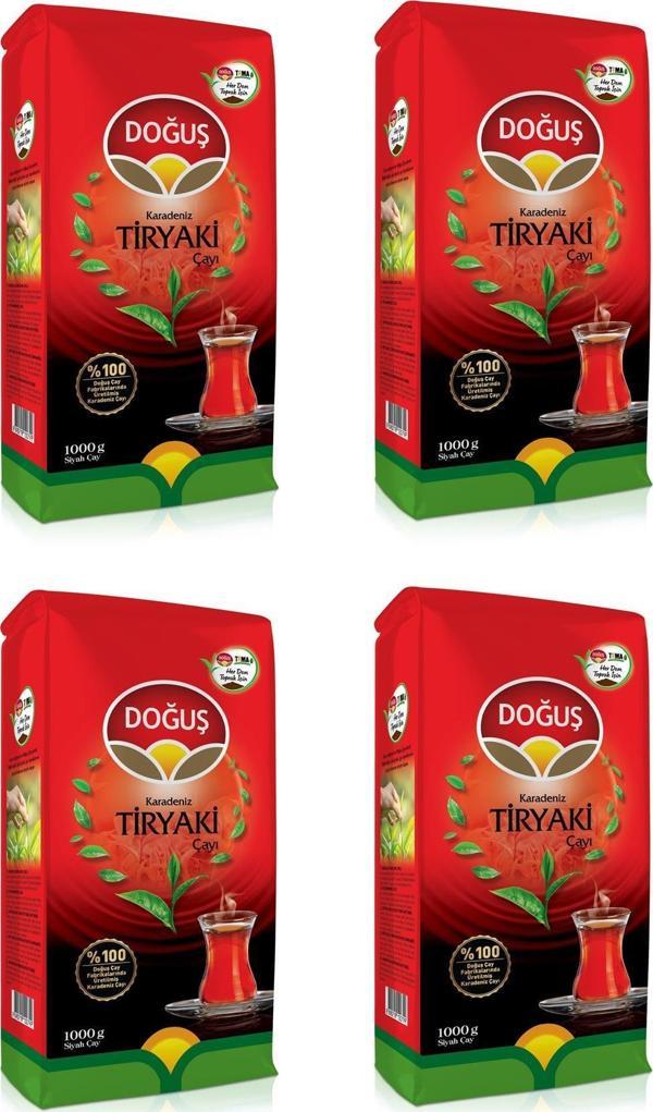 Doğuş Karadeniz Tiryaki Çayı 1000 Gr X 4 Adet - Image 1