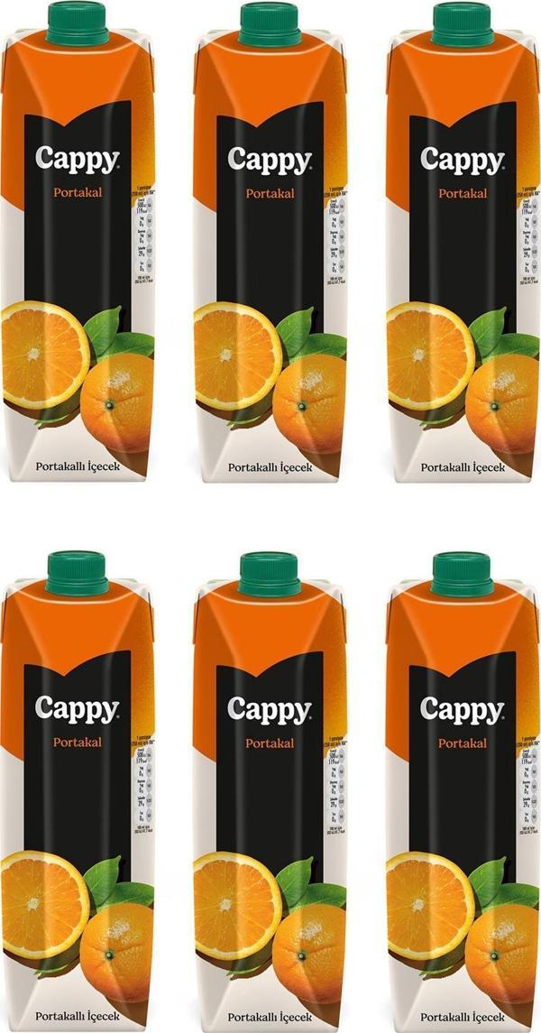 Cappy Bahçe Portakallı İçecek 1 Lt X 6 Adet - Image 1