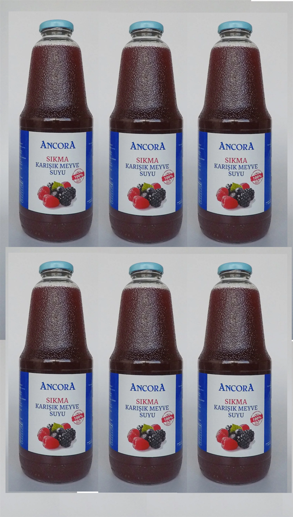 Ancora Sıkma Karışık Meyve Suyu 1 Lt X 6 Adet - Image 1