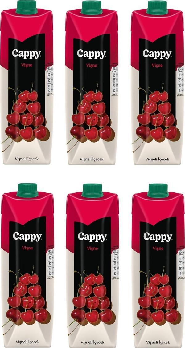 Cappy Bahçe Vişne Nektarı 1 Lt X 6 Adet - Image 1