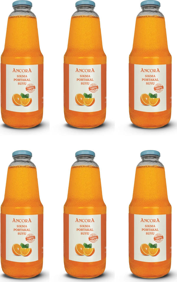 Ancora Sıkma Portakal Suyu 1 Lt X 6 Adet - Image 1