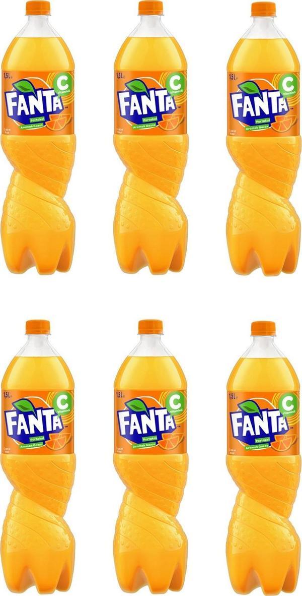 Fanta Portakal Aromalı Gazoz 1,5 Lt X 6 Adet - Image 1