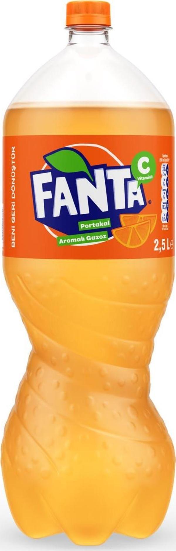Fanta Portakal Aromalı Gazoz 2,5 Lt - Image 1