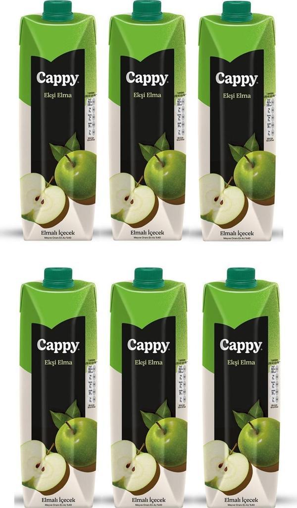 Cappy Ekşi Elmalı İçecek 1 Lt X 6 Adet - Image 1