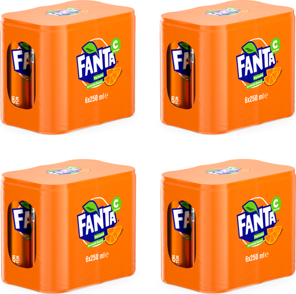 Fanta Portakal Aromalı Gazoz 250 Ml X 24 Adet - Image 1