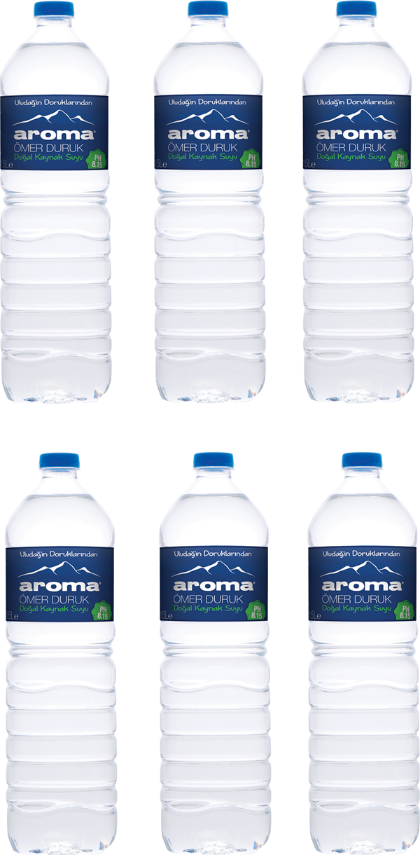 Aroma Doğal Kaynak Suyu 1,5 Lt X 6 Adet - Image 1