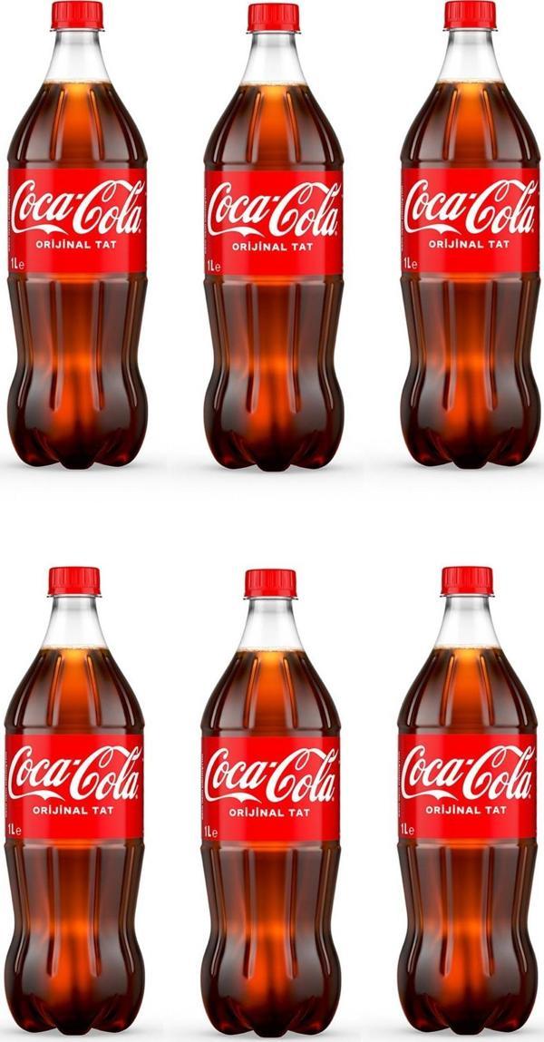 Coca Cola Kola Orijinal Tat 1 Lt X 6 Adet - Image 1