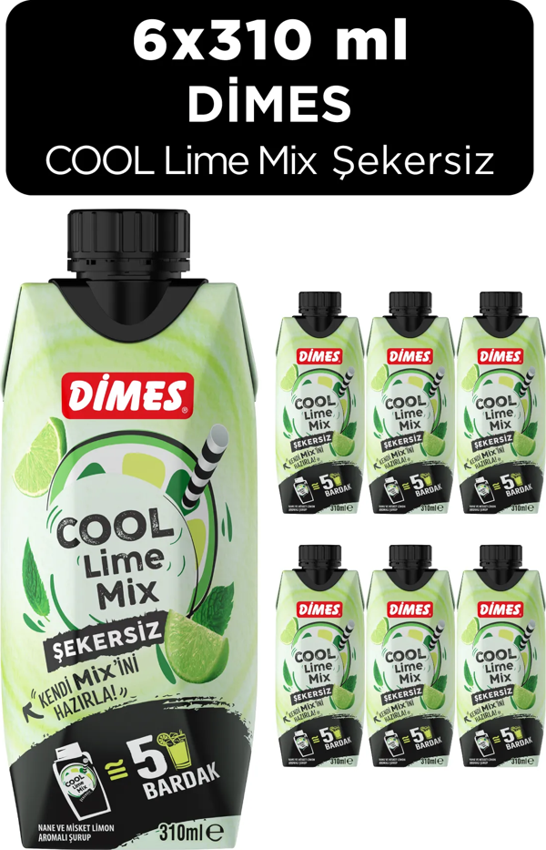 Dimes Cool Lime Mix Şekersiz 310 Ml X 6 Adet - Image 1