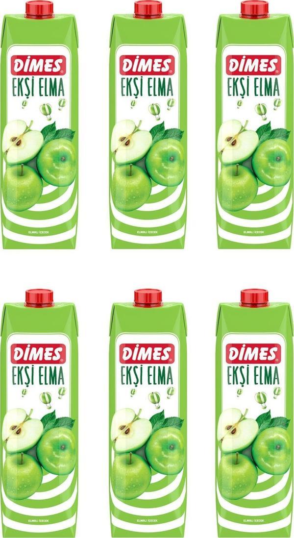 Dimes Ekşi Elmalı İçecek 1 Lt X 6 Adet - Image 1