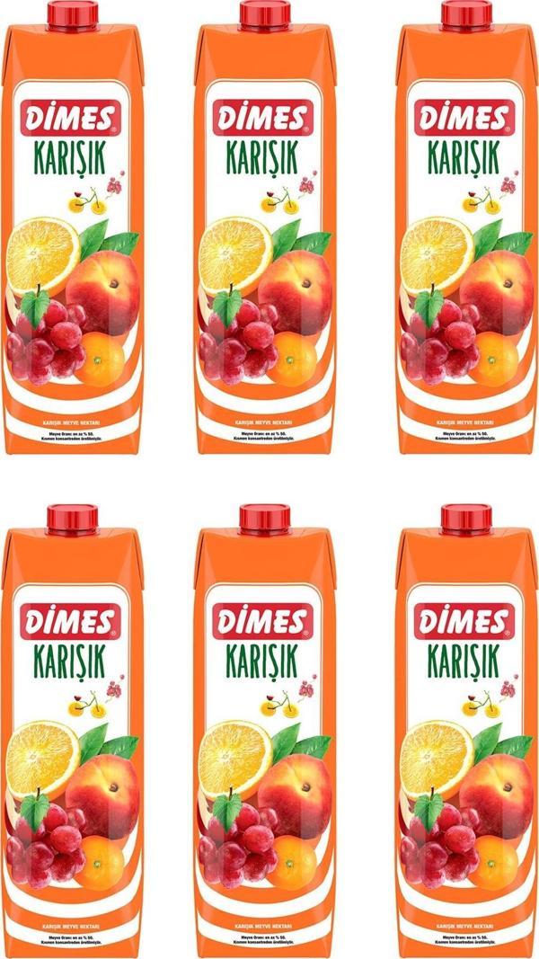 Dimes Karışık Meyve Nektarı 1 Lt X 6 Adet - Image 1