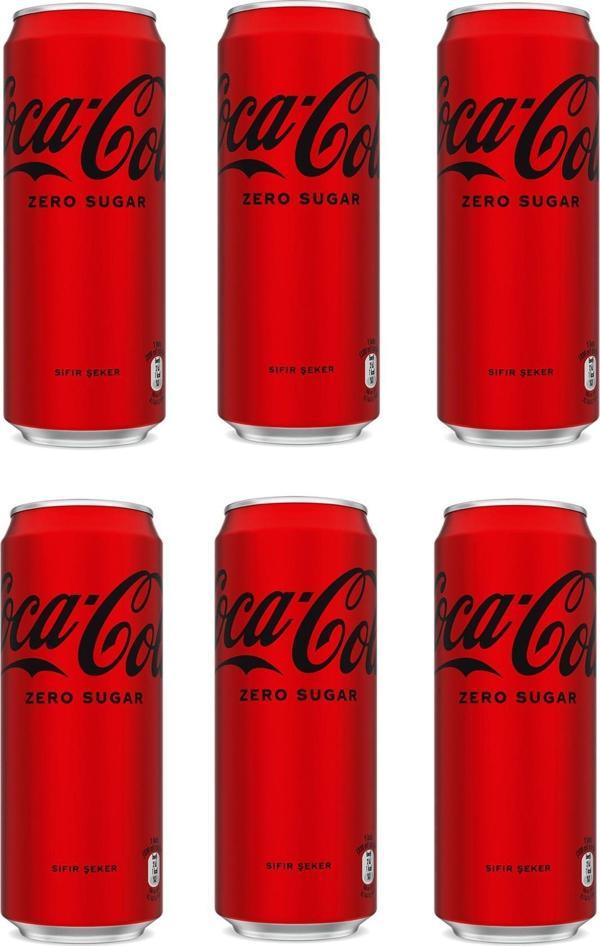 Coca Cola Kola Zero Sugar 330 Ml X 6 Adet - Image 1