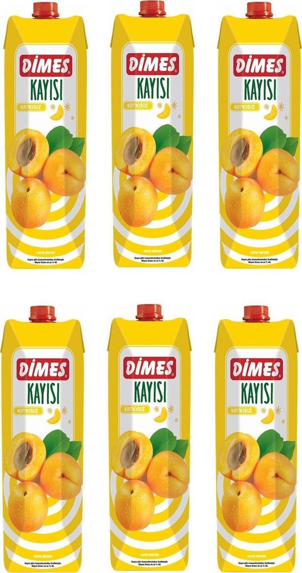 Dimes Kayısı Nektarı 1 Lt X 6 Adet - Image 1