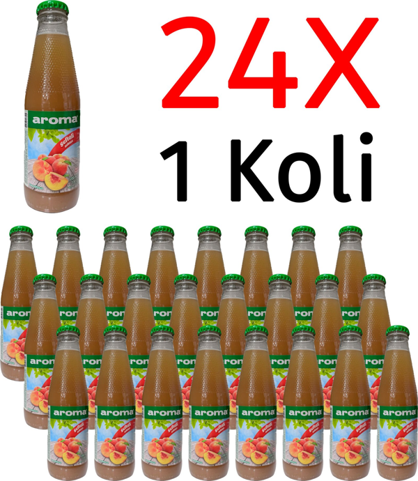 Aroma Şeftali Nektarı Cam 200 Ml X 24 Adet - Image 1